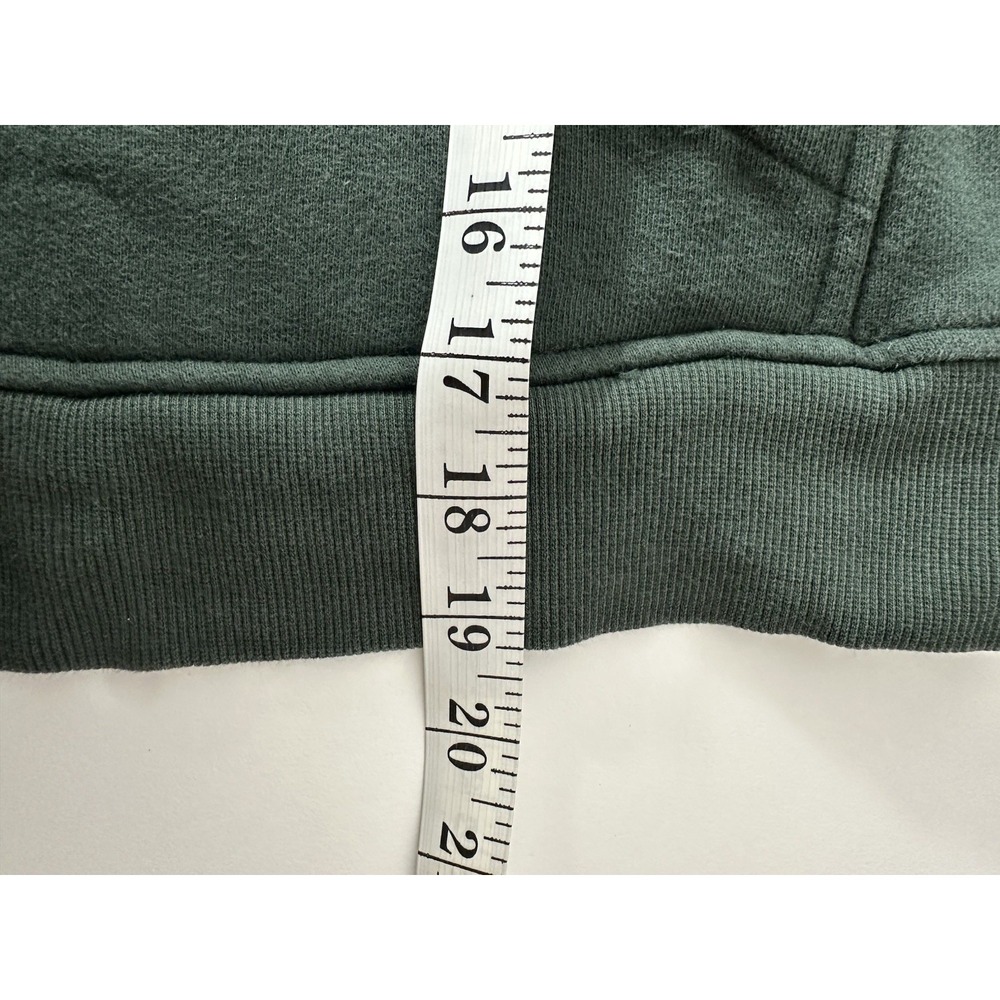 Lululemon Scuba Women's M/L Oversized 1/2 Zip Hoodie Gold Zip Cropped Atheisure - Picture 5 of 7